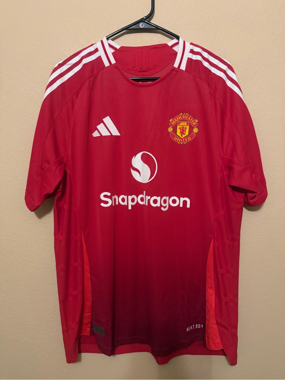 Manchester United 2024/25 Home Jersey Adidas Snapdragon NWT Men’s XL